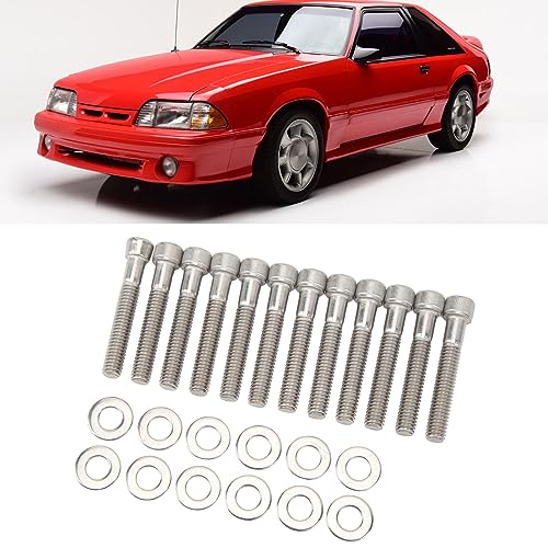 Kit de Parafusos de Cabeça de Cilindro, Aço Inoxidável 304 Endurecido, Polido paraSmall Block SBF 28