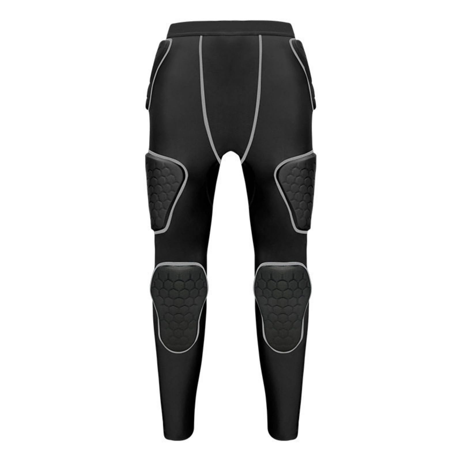 UJEAVETTE Shock Absorbing Padded Compression Pants Force-Absorbing Resistant Goalkeeper Training Pants Full Leg Protection Football Defensive Leggings Stretch Material for Adults-picture-16