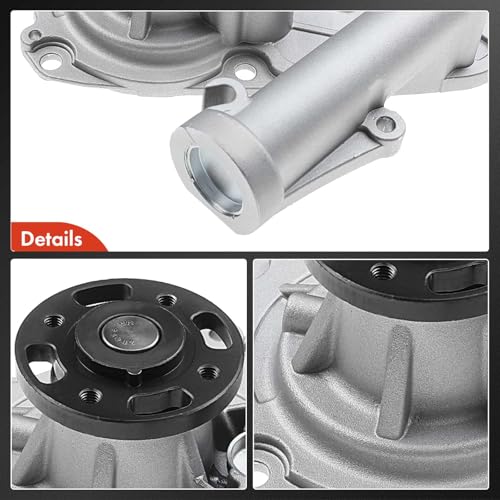 A-Premium Engine Water Pump Compatible with Hyundai, Kia Car - 2006-2016 - Azera, Entourage, Genesis, Santa Fe, Sonata, Veracruz, Amanti, Borrego, Sedona, Sorento - Only fit DOHC V6 3.8L, 3.5L, 3.3L by A-Premium - Image 7