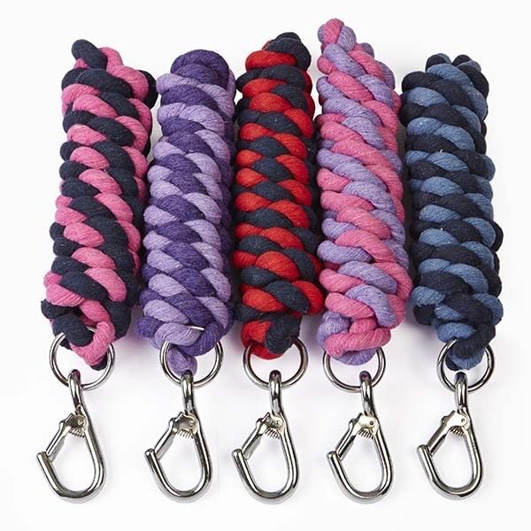 Elico Two-Tone Lead Ropes, Horse Equestrian (Navy/Pink)