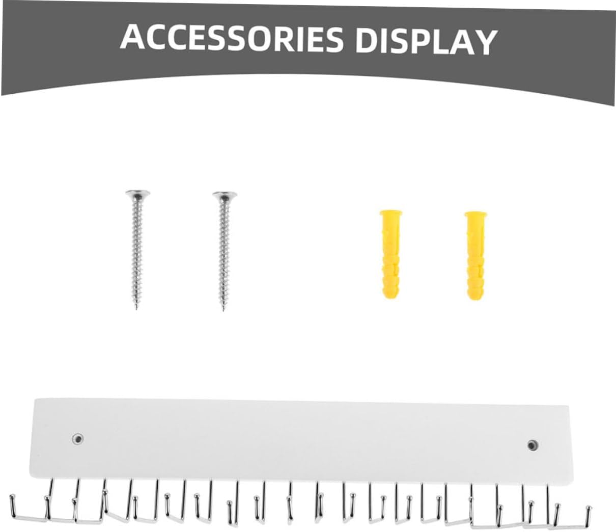 Cabilock 2pcs Wall-Mounted Belt and Tie Rack Rotating Organizer Construction for Compact Spaces Modern Home Decor