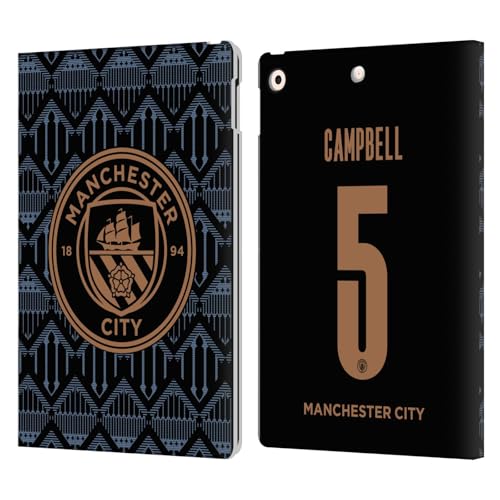 Housse iPad 10.2 Man City Megan Campbell en cuir premium avec finitions soignées