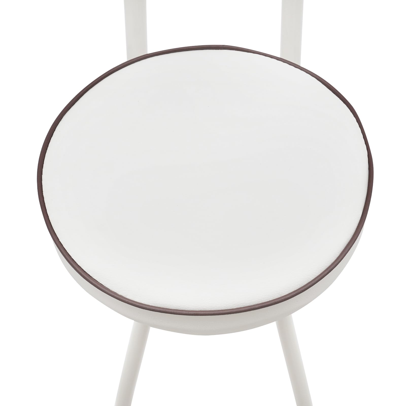 Lot de 2 tabourets pliants - 65 cm - Hauteur réglable - Structure métallique avec Rembourrage