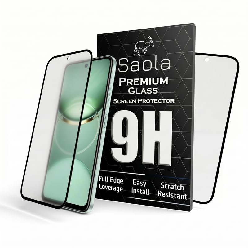 Image of Saola Anti-Glare Matte Screen Protector for Tecno Spark 30C | Smooth Touch Finish, 9H Strength Glass, Full Coverage, Bubble-Free Installation Kit | Quick & Easy Application | Pack of 1