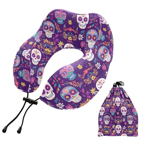 Almohada de espuma viscoelástica tamaño portátil para viaje miniatura 1