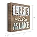 Life Is Better At the Lake Box Sign