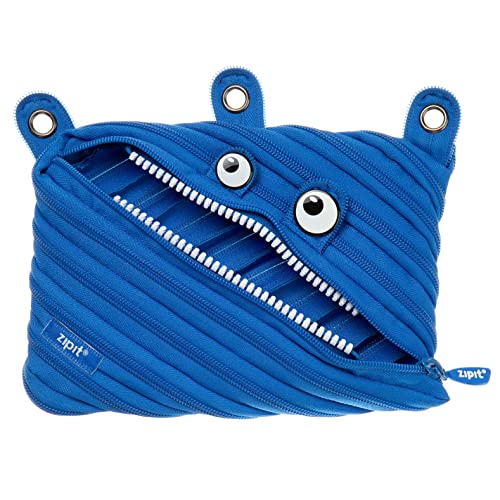 Zipit Monster 3-Ring Pencil Case, Royal Blue #TOP14