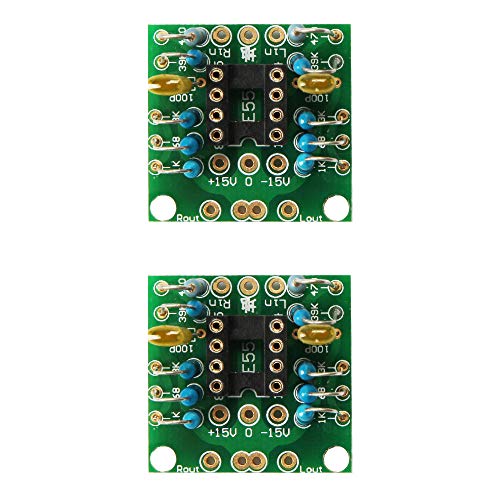 Ximimark 2Pcs Dual OP Amp Preamp DC Amplification Board PCB for NE5532 OPA2134 OPA2604 AD826