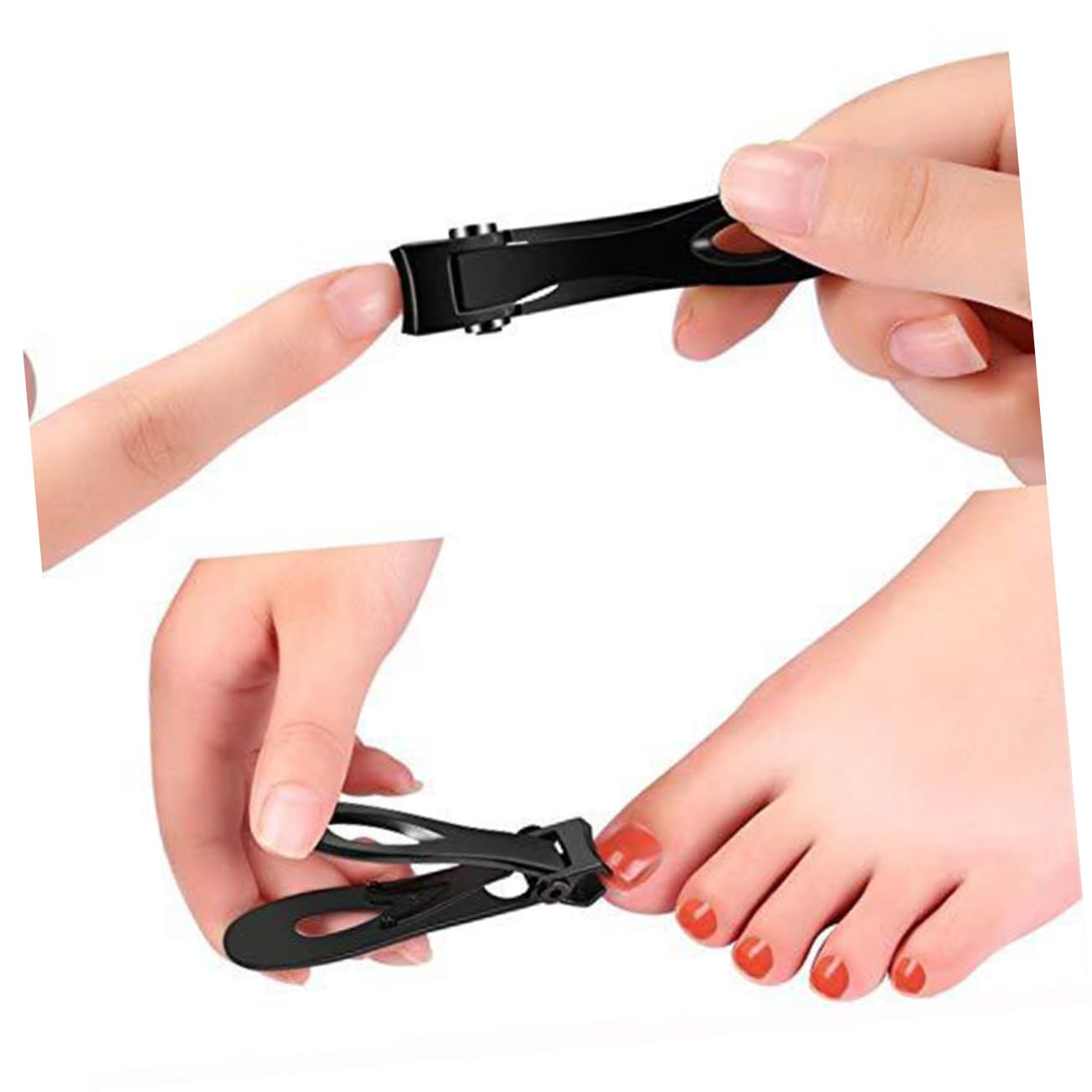 FOMIYES 9stücke Teiliges Edelstahl Nagelpflege Set Robuste Nagelknipser Mit Breitem Öffnungswinkel Inklusive Feile Und Für Perfektes Nagelstyling Für Unterwegs Schwarz