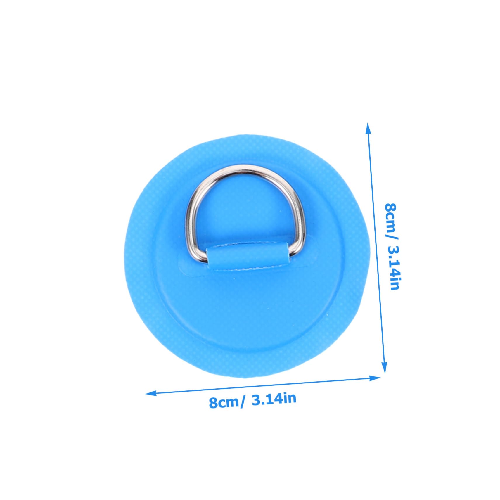 BESPORTBLE Boucle à Anneau en d Surf Corde Marine Aileron De Planche Kayak De Pêche Gonflable Piste De Kayak Soupape Kit De Patch pour Bateau Gonflable De Bateau Blue PVC