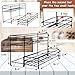 Coffee Syrup Organizer Rack 10 Bottles Syrup Bottle Holder Stand For Coffee Bar Accessories, 2 Tier Wine Bottle Storage Rack For Syrup, Wine, Liquor, Coffee Station Organizer For Kitchen Countertop