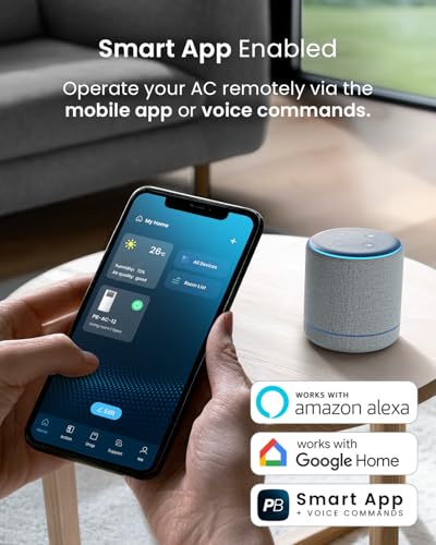 Pro Breeze® 14000 Btu Portable Air Conditioner - Smart Home Wifi Compatible With 24-Hour Digital Timer, Smart Display & Window Venting Kit Included - Air Conditioning Unit For Home & Office - 3