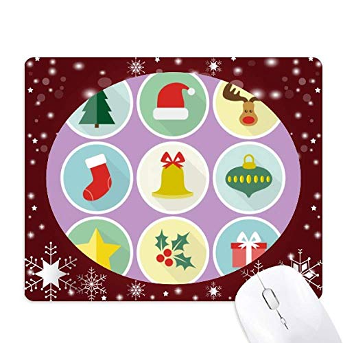 Tapis de souris sapins de Noël flocon de neige tapis bureau hiver
