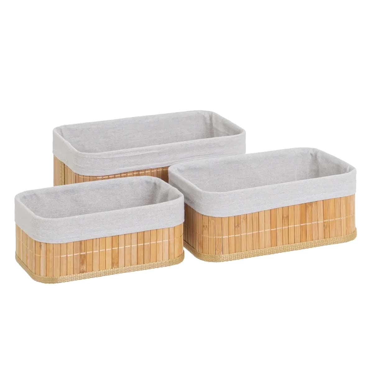 Panières de rangement en bambou pour sublimer votre salle de bain