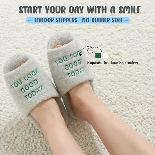 Women's Silent Indoor Slippers – Lightweight Terry Cloth Slides with Memory Foam, Open Toe, Soft Sole (No Rubber), Foldable Travel House Shoes for Home or Hotel Use2