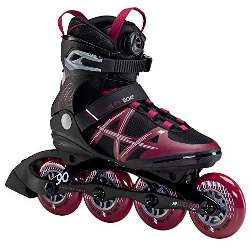 K2 Skate Alexis 90 BOA, Black_Burgundy, 7