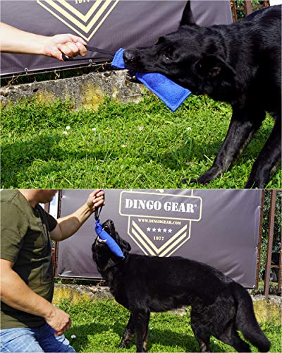 Dingo Gear Baumwolle-Nylon Beißwurst für Hundetraining IGP IPO Obiedence Schutzhund Hundesport 20 x 7 cm, 1 Griff Schwarz S00069