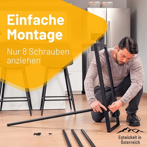 D&D Living® CRINO Getränkekistenregal 6 Kisten | Das Original Getränkeregal | Hohe Stabilität durch Metallrahmen | entwickelt in Österreich