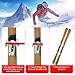 lasuroa 6pcs Ski Brake Retainer Straps, Durable Nylon Binding Brake Retainer Bands Snowboard Brake Bands Retainers Easy to Install and Dissemble Practical Accessories for Outdoor Sports(Red)