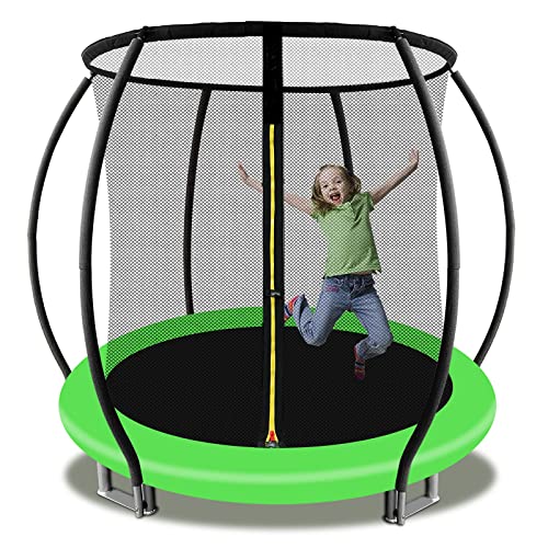 JJ JUJIN Kinder Trampolin Ø 244 cm InGround Trampolin Gartentrampolin Trampolin mit Sicherheitsnetz, Springmatte, Sicherheitspad, Trampolin für Kinder Außenbereich Cover