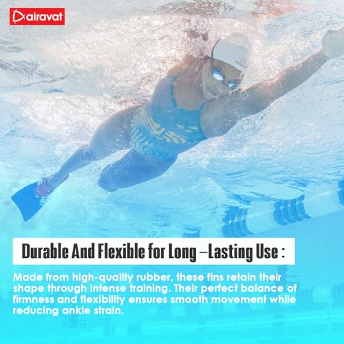 Image of AIRAVAT Floatfin for Swimming, Long Floating Silicone Fins for Freestyle & Backstroke Training Swim, Diving Fin Leg Paddles