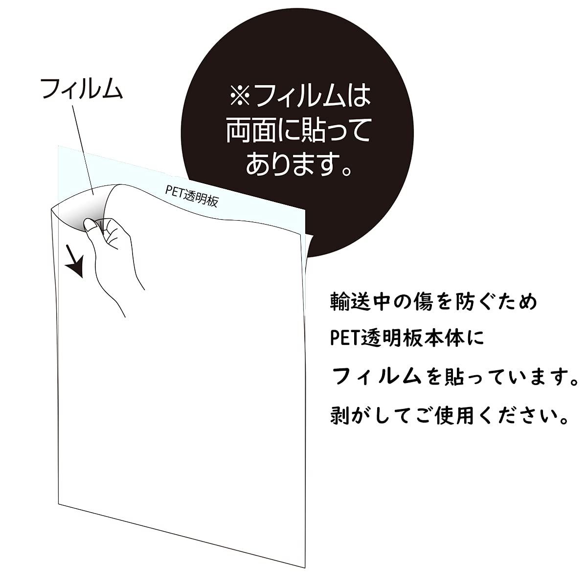 Amazon.co.jp: PET 透明板 【A1】 ポスターパネル・スタンド用 保護