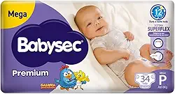 Babysec Fralda Galinha Pintadinha Premium P 34 Unidades