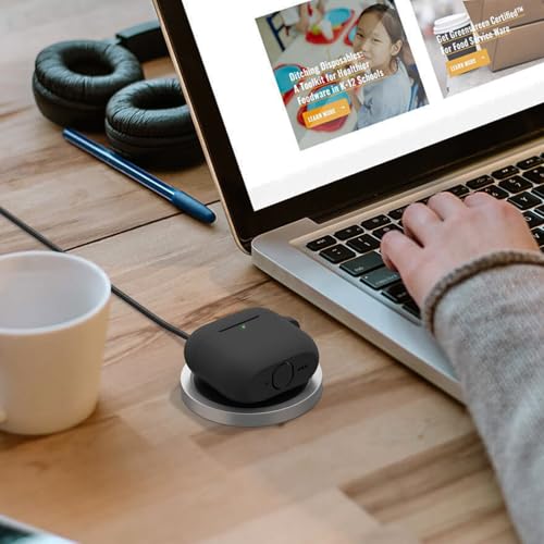 Image of Tobfit Case for AirPods 4 Case Cover 2024 with Lanyard & Keychain, Soft Silicone Protective Case for Apple AirPods 4th Generation, Full Protection, Support Wireless Charging - Black