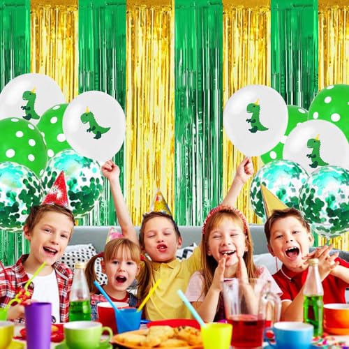 Image of BEISHIDA 2Pcs Green Gold Door Streamers Congrats Grade 2025 Decoration Backdrop Foil Fringe Tinsel Party Streamers Curtains Backdrops for Birthday 2026 Graduation St Patrick's Day (3.28 ft x 6.56 ft)