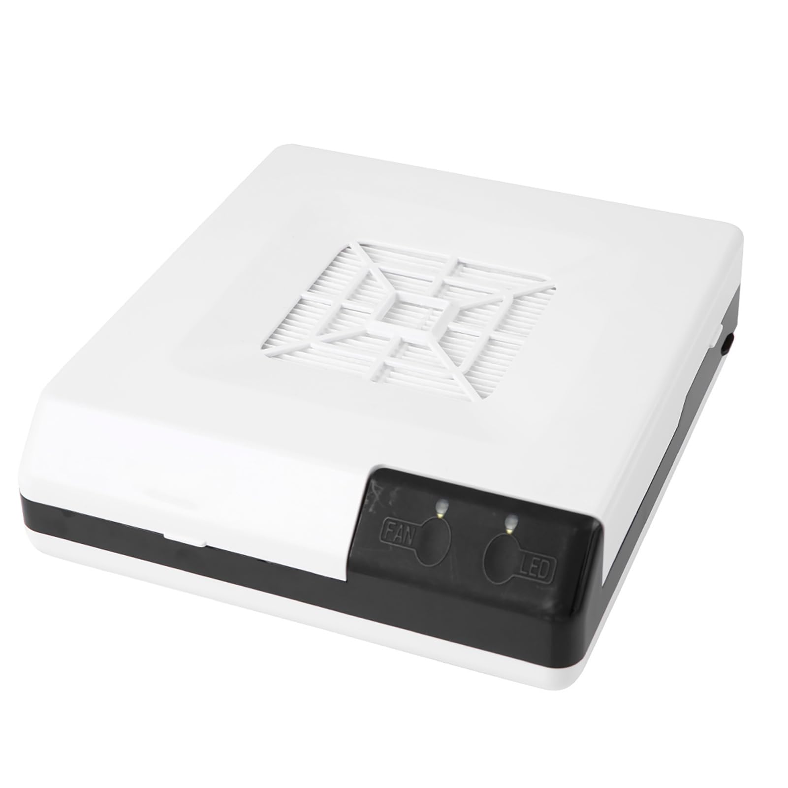 Nagel Staubsauger, 60W 2 IN 1 Salon Saug Staubsammler Maschine Mit LED Licht Starker Power Nail Art Staubsauger Maniküre Staubsauger Maschine, Weiß
