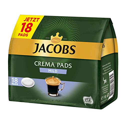 Jacobs monodosis Crema Pads, Mild, Suave & Suave Sabor, Café, 64 Pads - Imagen 5