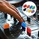 8 Stück Fader Kappen, Bunte Fader Caps Mischpult Slider Fader Knöpfe für Pioneer DJM350, 400, 500, 700, 750, 800, 850, 900NEXUS, 900SRT, 900NXS2, 2000, 2000nexus. Einfach zu Installieren