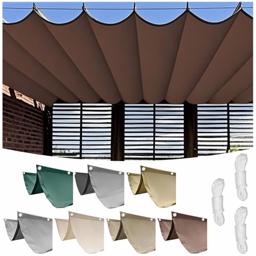 Toile pergola rectangulaire rétractable pour terrasse et véranda