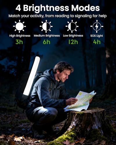 Lanterne solaire de camping gonflable portable noire 4 modes - 5