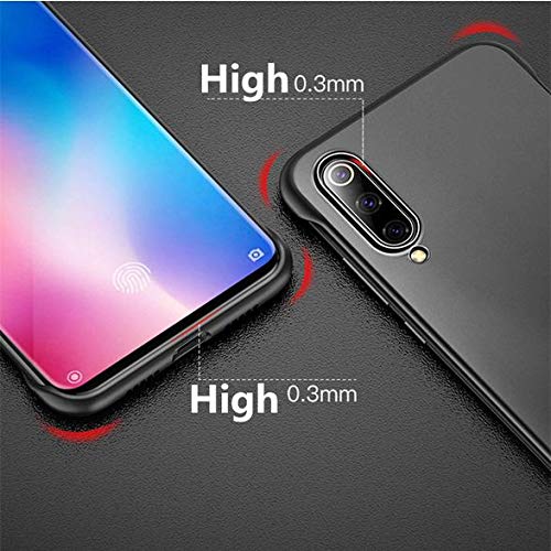 Image of MOBITUSSION Ultra Thin Shockproof Frameless Matte Transparent with Fingre Holding Ring Buckle Back Cover Case Compatible for Samsung Galaxy M30
