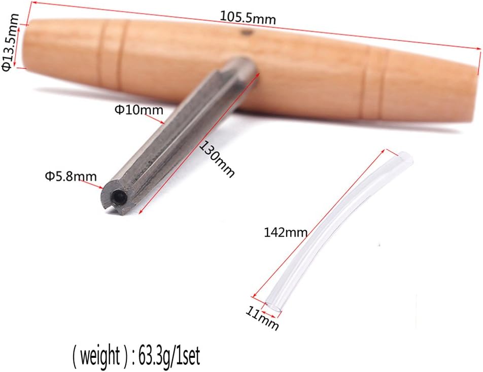 ULTNICE Violin Peg Hole Reamer with Wood Handle
