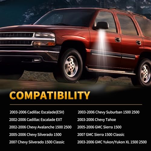 Luces LED para espejo Chevy Silverado y GMC Sierra miniatura 6