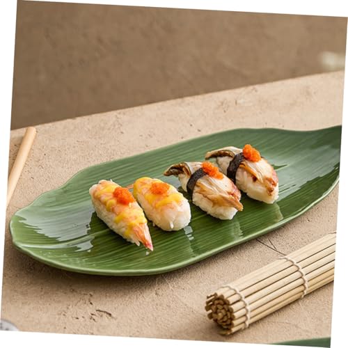Set de platos cerámicos rectangulares para sushi 12 pulgadas miniatura 7