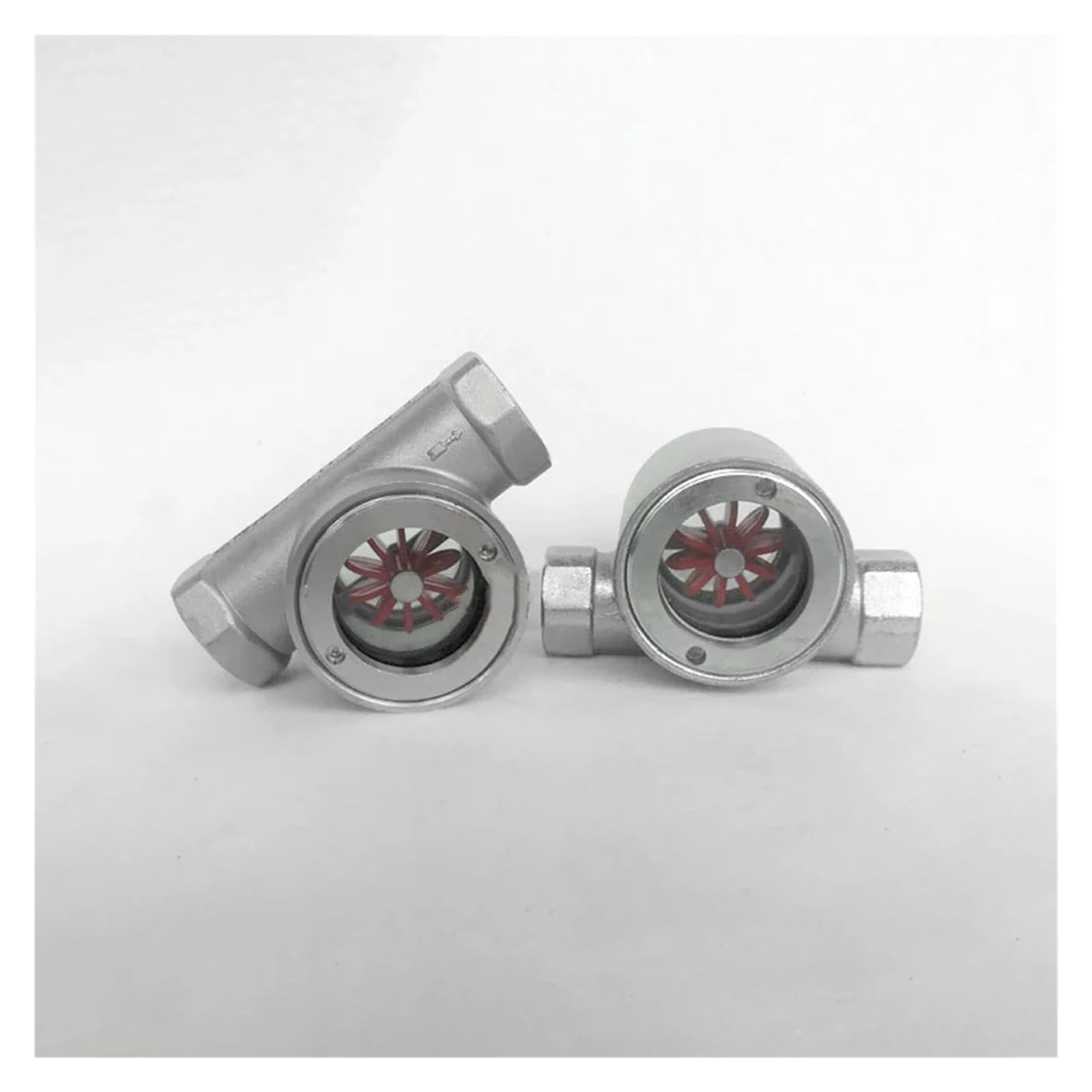 LIUCH 1/4 "3/8" 1/2 "3/4" 1 "1-1/2" 2 "BSPT hembra acero al carbono 201 304 316 indicador de flujo de mirilla de ventana inoxidable con impulsor(316 Stainless Steel,1/2")