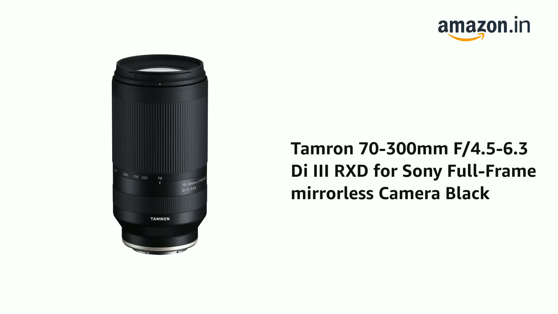 SONY α7 III + TAMRON 70-300mm レンズ Tamron 70-300mm f/4.5-6.3 Di III RXD Lens for Sony E AFA047S-700