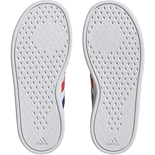 adidas Unisex-Child Breaknet, White/Lucid Blue/Bright Red, 12.5K3