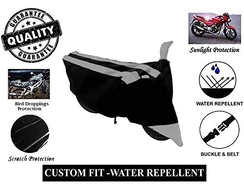NEXTON Polyester Water Resistant & Dust Proof Bike Cover with Mirror Pockets for Piaggio Vespa (Grey)|Bike Accessories 1