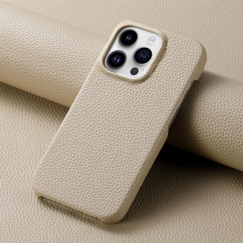 Étui en cuir iPhone 15 Pro Max de luxe Kaqise housse fine élégante