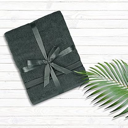SweetNeedle Handtuch-Set aus 600 g/m² superweicher Baumwolle, Grau - 2 Badetücher, 2 Handtücher und 6 Handtücher… – Bild 8