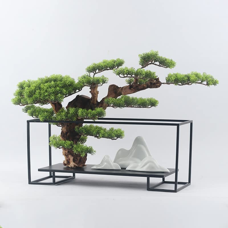 RENSLAT Piante Verdi Bonsai Soggiorno Portico Mobile TV Arredamento for la casa Decorazioni morbide (Color : A, Size : As Shown in The Figure) - Image 5