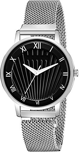 ON TIME OCTUS Analog Black Dial Magnetic Mesh Strap Girls and Womens Watch (Silver) (B08HV4CZCN) Amazon Price History, Amazon Price Tracker