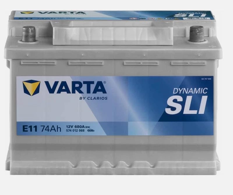 BATTERIA VARTA SILVER DINAMIC SLI 74 AH SPUNTO 680 POLARITA' + DX DIMENSIONI: mm. 278 x 175 x H190