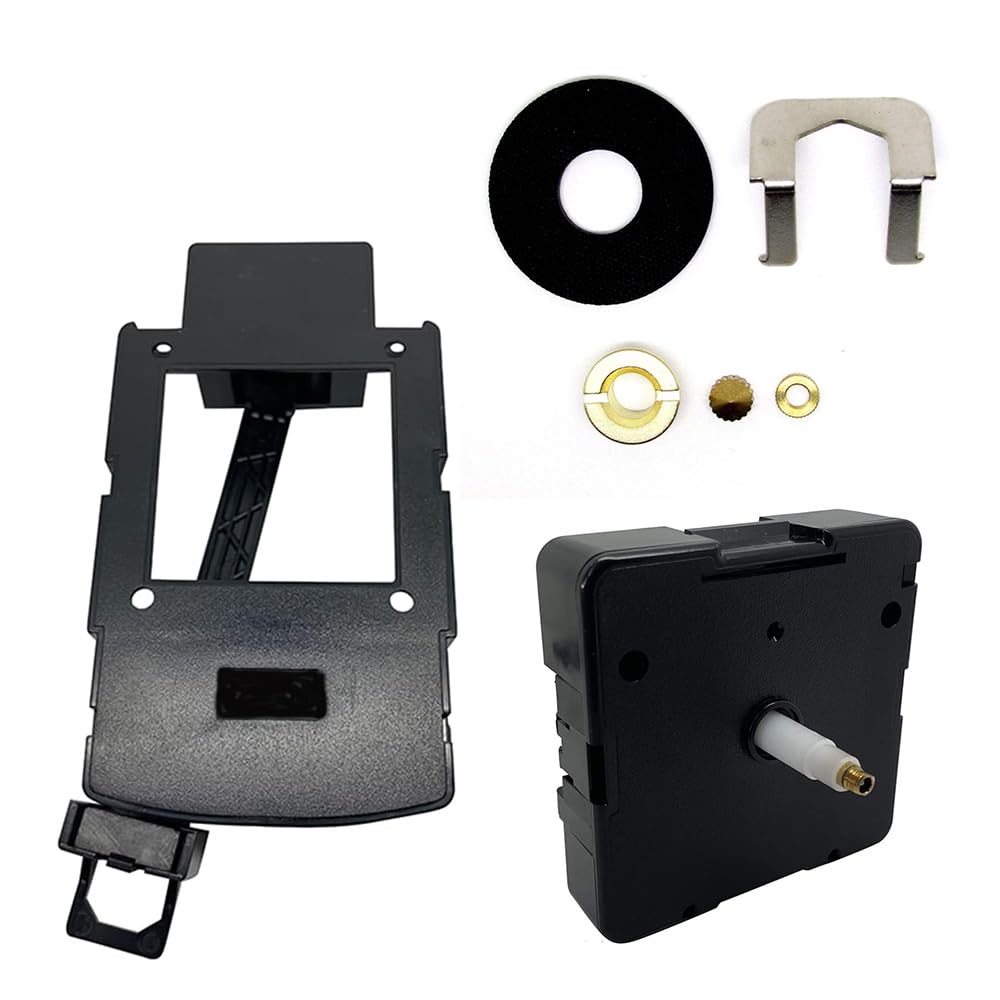 Dans Clock Shop New Replacement Quartz High Torque German UTS Euroshaft Pendulum Movement Mechanism Motor With Pendulum Drive Battery Operated (20mm Shaft Length)