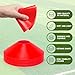 35 PCS Agility Soccer Cones for Training, Reusable Sports Cones for Drills with Mesh Bag, Training Cones for Soccer Practice, Football, Basketball - Disc Cones Training Equipment for Indoor & Outdoor
