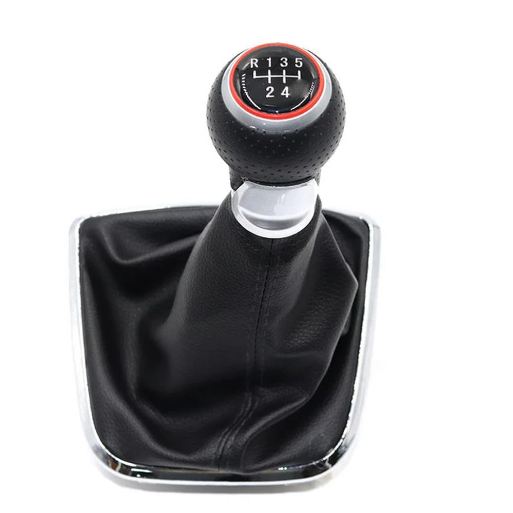 5/6 Speed Car Shift Gear Knob Lever Gaitor Boot Cover for P/olo 6R 2009 2010 2011 2012 2013 2014